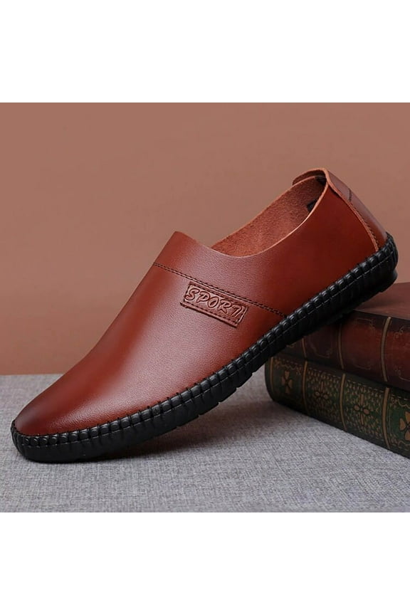 Casual Shoes for Men – Style Youth Trendy Soft-Sole Leather with Fashionable Design for Modern Comfort & Everyday Wear,Plus Size