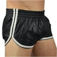 thumbnail image 1 of Handshe Men Summer Casual Fashion Patchwork Solid Elastic Waist Shorts Sport Pants, 1 of 6