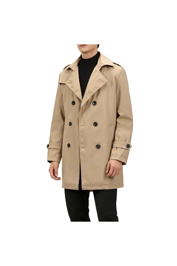 Men's Cargo Jacket, Hooded with Drawstring and Button Closure, Solid Color Long Sleeve Workwear Coat for Outdoor Activities and Casual Wear