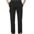 thumbnail image 1 of Handshe Men's Cargo Pants with Elastic Waist Casual Workwear Relaxed Fit Stylish Design, 1 of 7