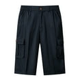 thumbnail image 1 of Handshe Men's Casual Cargo Capri Pants Lightweight Outdoor Beach Breathable for Hiking and Travel, 1 of 8