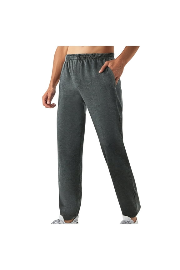 Men's Casual Fashion Elastic Waist Pants with Adjustable Drawstring Comfortable Daily Wear,Plus Size