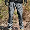 thumbnail image 1 of Handshe Men's Casual Pants with Multiple Pockets Relaxed Fit for Outdoor Leisure Comfort Wear, 1 of 8