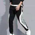 thumbnail image 1 of Handshe Men's Casual Sport Sweatpants with Stylish Pockets Elastic Waistband Solid Color Athletic Lounge Wear, 1 of 7