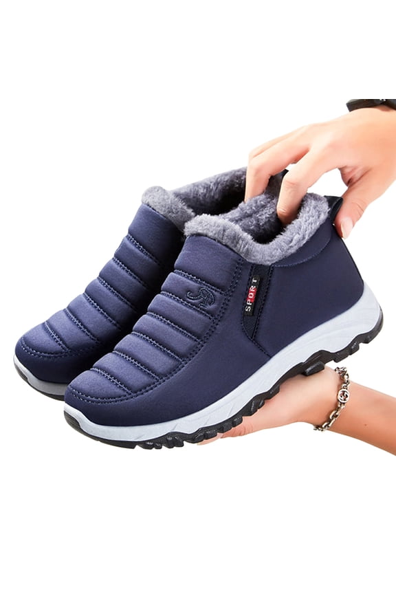 Men's Casual Thick Sole High-Top Boots – Fleece Lined Winter Warmth with Arch Support for Walking or Outdoor Activities Footwear,Plus Size