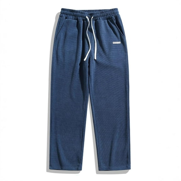 Handshe Men's Corduroy Joggers, Stretchy Elastic Waist for Running and Workout, Lightweight Athletic Pants for Gym and Casual Daily Wear