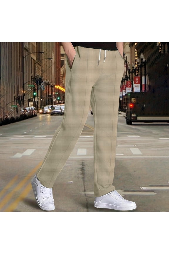 Men's Fashion Straight-leg Casual Pants Comfortable and Stylish for Everyday Wear,Plus Size