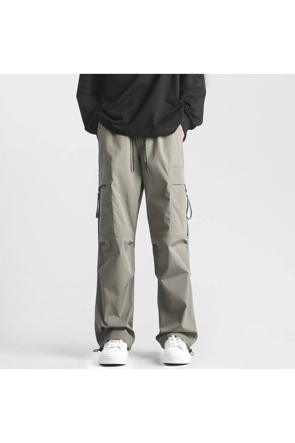 Men's Hiking Waterproof Pants, Relaxed Fit with Zipper Pockets, Workwear Design for Outdoor Activities and Daily Wear