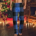 thumbnail image 1 of Handshe Men's Home Sleep Pants, Print Design Straight Leg Casual Loungewear Pajama Bottoms for Men, Comfortable Nightwear Lounge Pants,Plus Size, 1 of 5