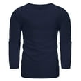 thumbnail image 1 of Handshe Men's Linen Long - Sleeve V - Neck Loose Shirt - Autumn Casual Top, 1 of 8