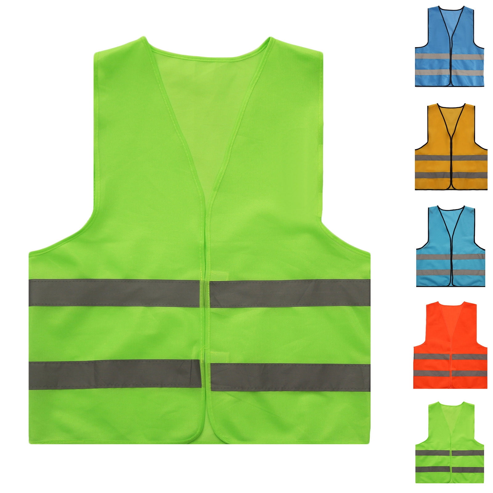 Handshe Men's Reflective Vest, Sleeveless and Hoodless, High-Visibility for Construction, Road Work and Traffic Safety