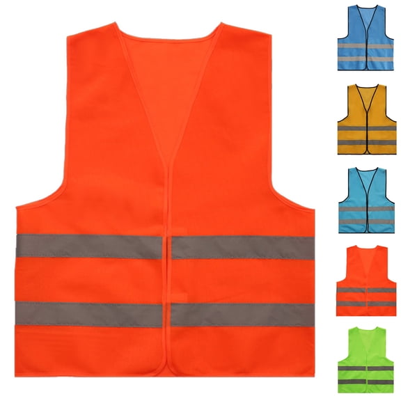 Handshe Men's Reflective Vest, Sleeveless and Hoodless, High-Visibility for Construction, Road Work and Traffic Safety