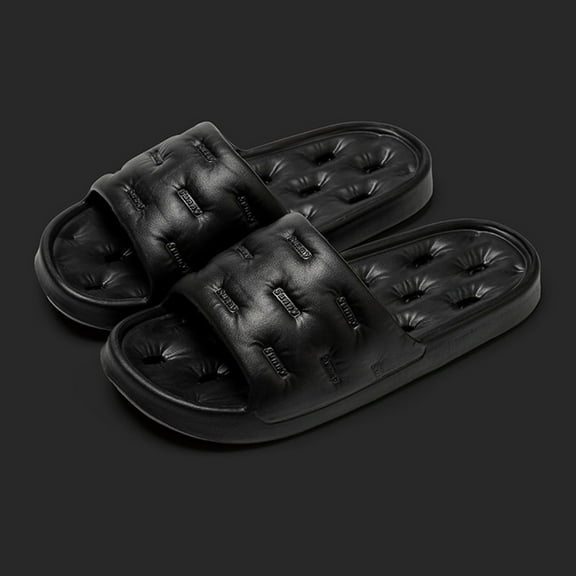 Handshe Men's Slide Sandals - Outdoor-Indoor Design with Breathable & Quick-Dry Comfort for Summer Home Bathroom Slippers,Plus Size
