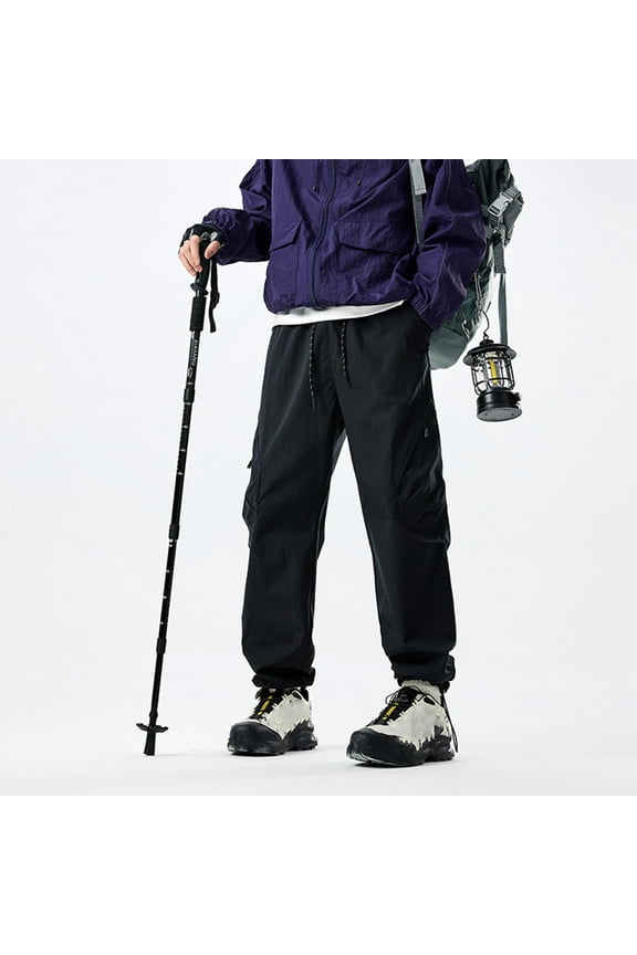Men's Solid Color Outdoor Hiking Workwear Pants Casual Sport Outdoor Activity,Plus Size
