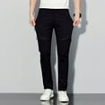 thumbnail image 1 of Handshe Men's Solid Quick-Dry Long Pants Lightweight Athletic Casual Outdoor Sweatpants,Plus Size, 1 of 6