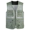 thumbnail image 1 of Handshe Men's Stylish and Practical Sleeveless Work Vest - Standing Collar, Multi - Pocket for Outdoor Photography & Sports, 1 of 2