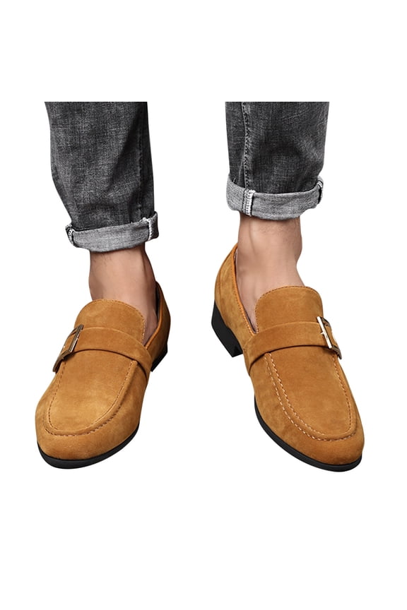 Men's Suede Casual Driving Loafers – Slip-On Comfort with Soft Material & Flexible Sole for Daily Wear & Outdoor Footwear,Plus Size