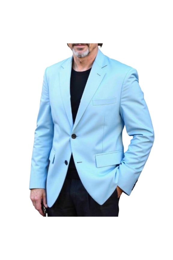 Men's Suit Jacket, Fashion Solid Color Lightweight Button Front Lapel Collar with Pockets formal Business Attire for Business and Wedding