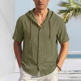 thumbnail image 1 of Handshe Men's Summer Hoodie, Lightweight and Breathable with Solid Color, Casual for Daily Wear, 1 of 9