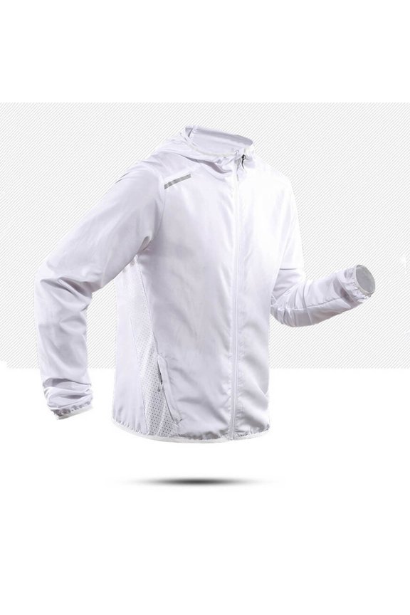 Men's Summer Ice - Silk Ventilated Sun Protection Hooded Fishing Jacket with Reflective Strips