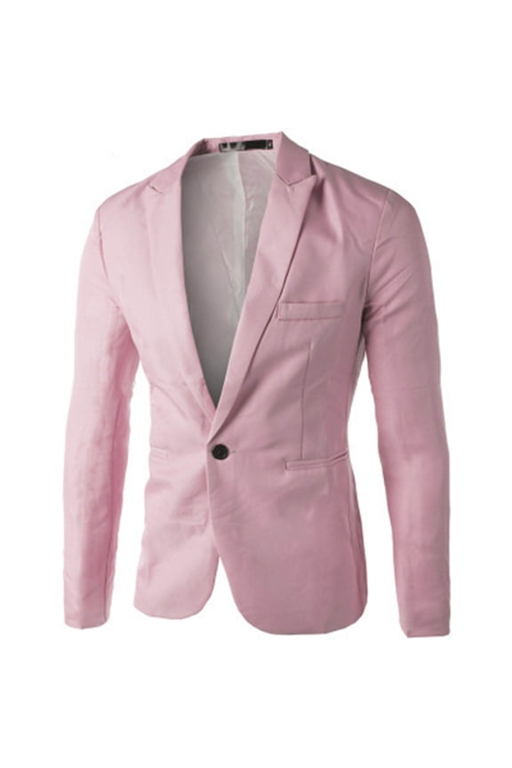 Men's Teenager Solid Color One - Button Small Suit Coat