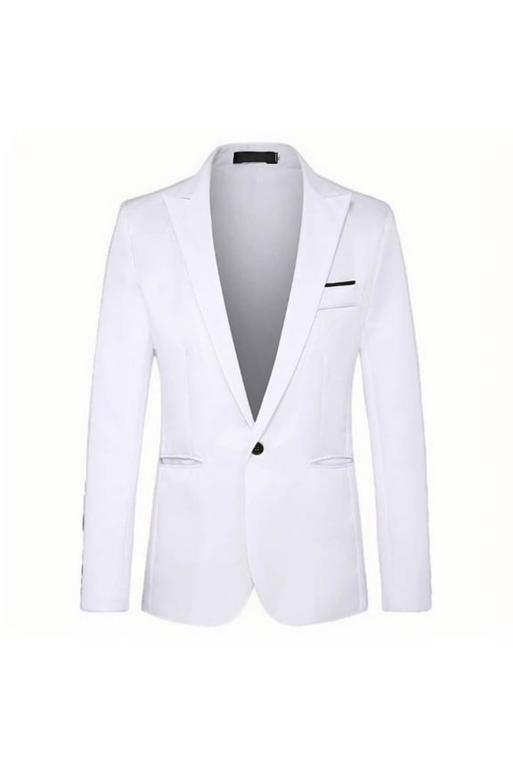 Men's Teenager Solid Color One - Button Small Suit Coat