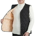 thumbnail image 1 of Handshe Men's Trendy Solid - Color Collar Warm Padded & Lined Zipper Sleeveless Casual Vest Jacket, 1 of 6