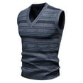 thumbnail image 1 of Handshe Men's V-Neck Sleeveless Knit Sweater Vest British Preppy Style Printed Vintage Argyle Elastic 2025 Fall Casual, 1 of 3
