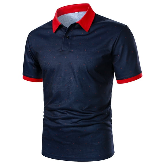 Handshe Summer Shirts for Men Fashion 2025 Casual Short Sleeve Pullover Shirts Turndown Blouses Loose Patchwork Tops