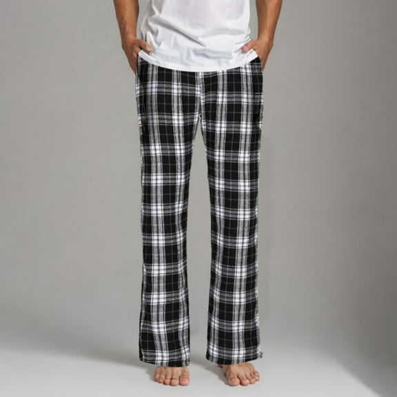 Handshe Unisex Checkered Casual Pants, Loose Fit with Drawstring Waist and Draped Wide Leg, Comfortable Straight Cut for Everyday Wear and Leisure Activities