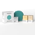 thumbnail image 1 of Handso 4-Piece Skincare Bath Set, Acqua Green Body Cleanser with 2 Vegan Bar Soaps and Magnetic holder, 1 of 11