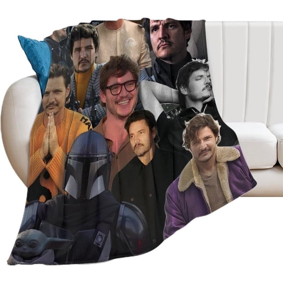 Handsome #2 Pedro Pascal Blanket Super Soft Throw Blanket Silky Flannel Lightweight for Sofa, Bed Blanket All Season Use 30""*40""(76 * 100cm), Style
