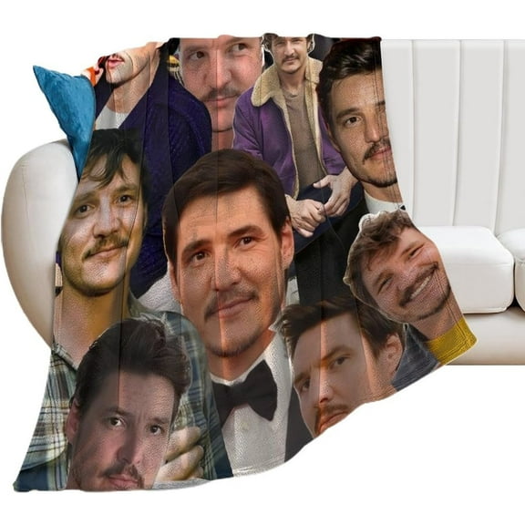 Handsome #9 Pedro Pascal Blanket Ultra Soft Flannel Fleece Blanket Stylish Bedroom Living Room Sofa Warm Blanket All Season Use 30"*40"(76 * 100cm)