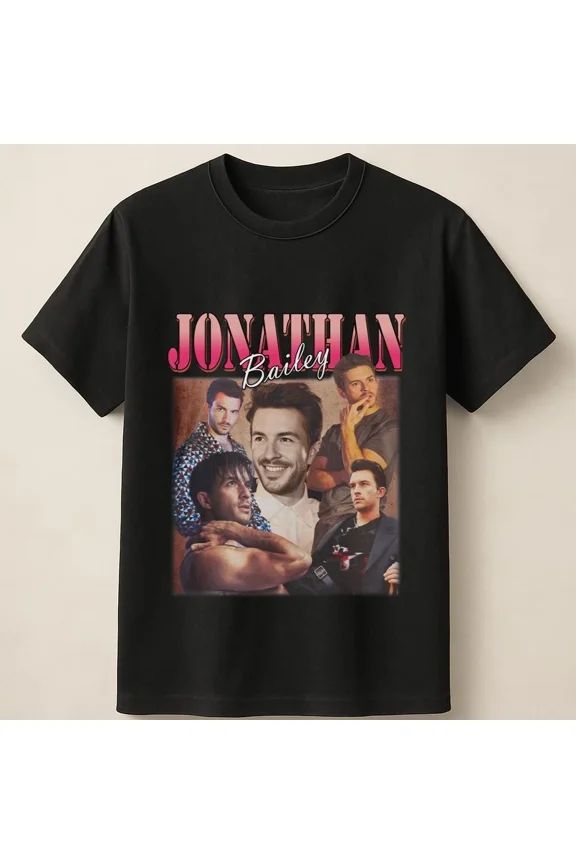 Handsome Actor Jonathan Bailey In Multi-Pose Photo Layout Unisex T Shirt