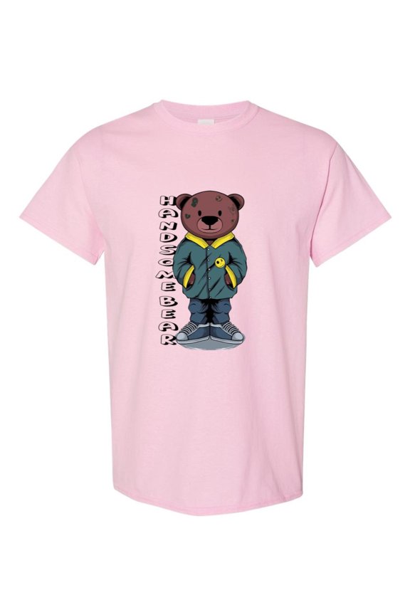 Handsome Bear T-Shirt Cute Animal Graphic for Stylish Looks, for men & women, up to size 5XL