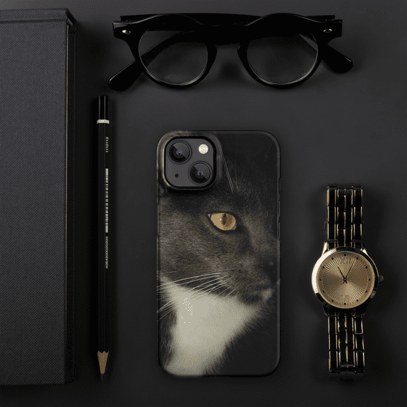 Handsome Cat Snap case for iPhone® (Matte, iPhone 13)