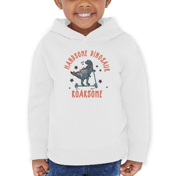 Handsome Dinosaur On Scooter Hoodie Toddler -Image by Shutterstock, 4 Toddler