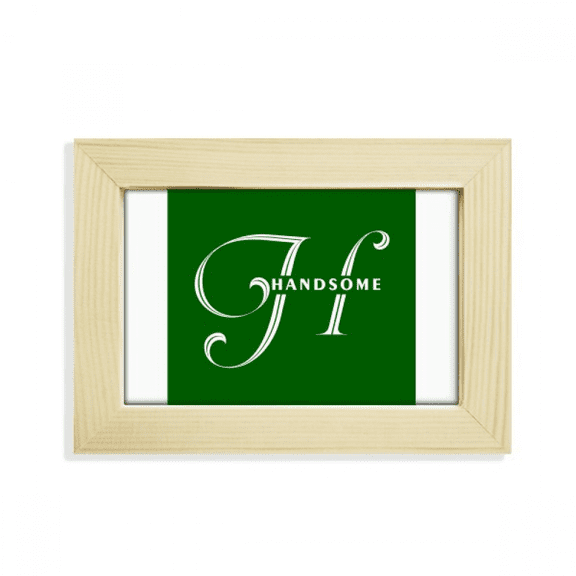 Handsome Happiness Letters Desktop Decorate Photo Frame Picture Art Painting 5x7 inch