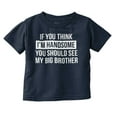 thumbnail image 1 of Handsome Little Brother Funny Youth T Shirt Tee Boys Infant Toddler Brisco Brands 4T, 1 of 5