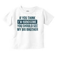 thumbnail image 1 of Handsome Little Brother Funny Youth T Shirt Tee Boys Infant Toddler Brisco Brands 6M, 1 of 5