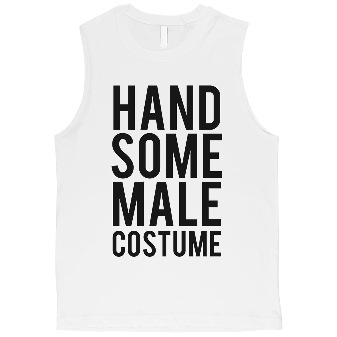 Handsome Male Costume Mens White Muscle Shirt