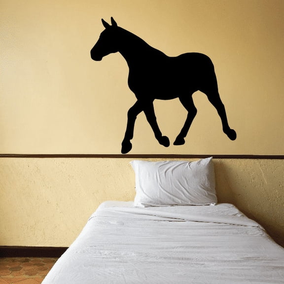 Handsome Strutting Horse Silhouette Decal - 36 Inches