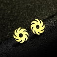 thumbnail image 1 of Handsome modified blade wheel personality small stud earrings for men, 1 of 4