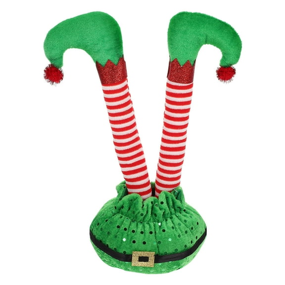 Handstand Elf Legs Santa Boots Decor Elf Leg Decorations Christmas Elf Leg Decoration Desktop Craft