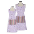 thumbnail image 1 of Handstand Kitchen Mother and Daughter 100% Cotton Whimsical Print Apron Set - Rainbows and Unicorns, 1 of 6