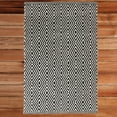 thumbnail image 1 of Handwoven Black and White Diamond Wool Flatweave Kilim Rug, 2' x 3', 1 of 7
