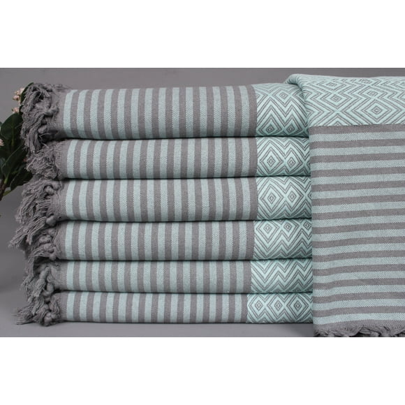 Handwoven Blanket, Turkish Blanket, Mint Throw, Diamond Throw, 79x103 Inches Woven Blanket Throw, Designer Blanket, King Size Blanket,