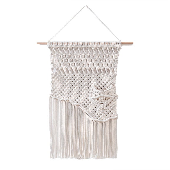 Handwoven Boho Tapestry Hand Woven Crafts Ornament Decor