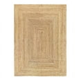 thumbnail image 1 of Handwoven Braided Jute Area Rug Rectangular Natural Reversible Farmhouse Carpet_5X7_Feet, 1 of 5