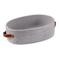 thumbnail image 1 of Handwoven Cotton Rope Storage Basket With Handles, Round Woven Organizer For Toys Snacks Plants Home Goods, Multipurpose Decorative Storage Bin For Bedroom Kitchen Bathroom, 1 of 5